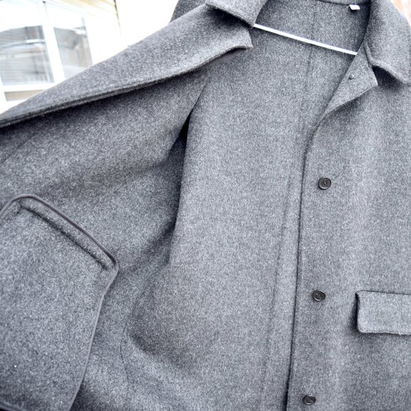 【SOLD】Dark Gray 40% Wool Coat - Uniqlo and JW Anderson Women Outwear - Picture 9 of 9